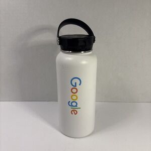 Google Stainless Steel Tumbler White Double Wall Insulated Cup Logo Travel Mug